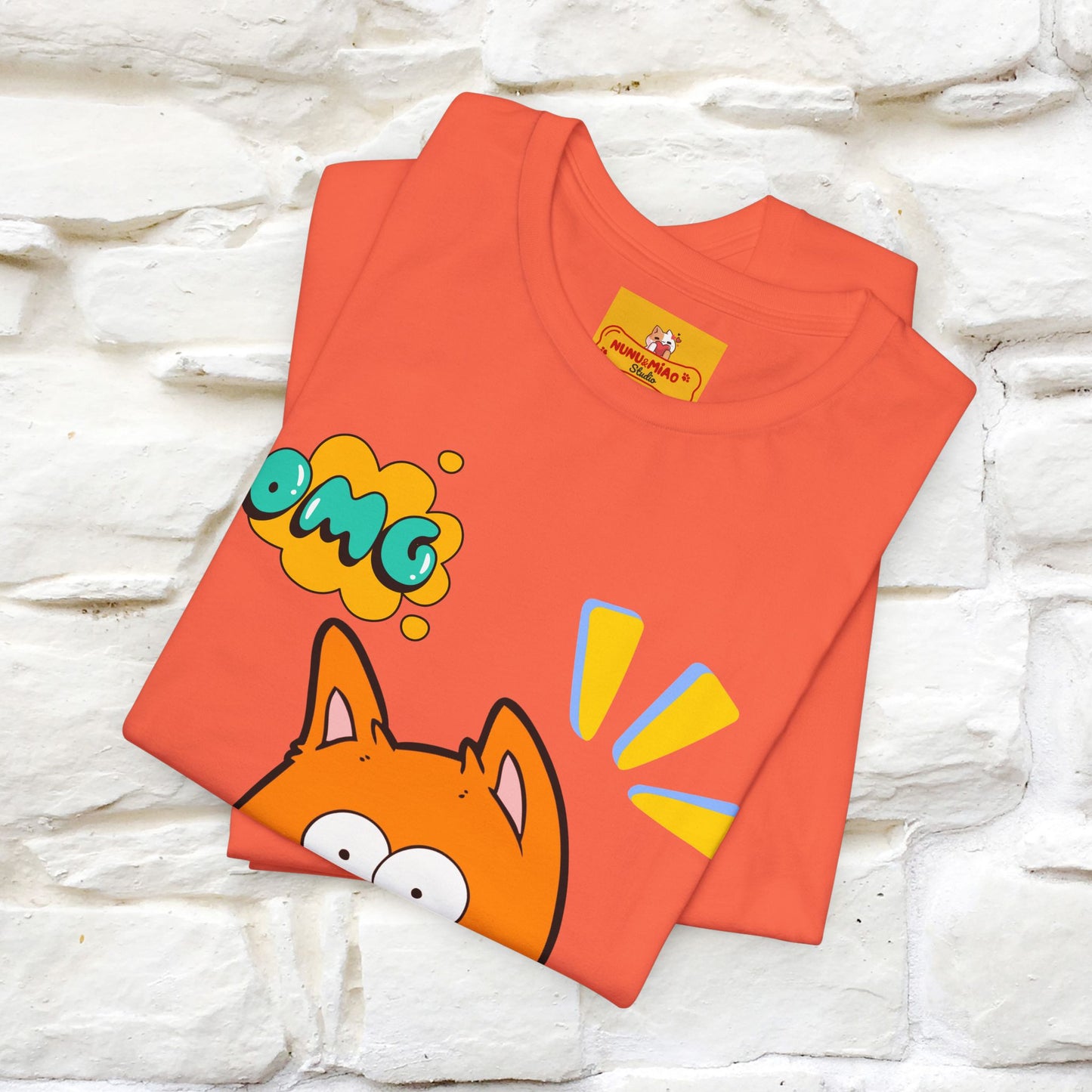 ''Oh My God'' Cat T-Shirt | Nunu&Miao Studio - Nunu&Miao Studio
