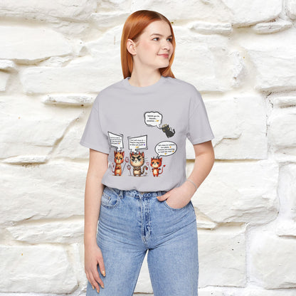 "Humans Are Way Ahead In The Evil Game! 😈😼" Cat  T-shirt |Nunu&Miao Studio - Nunu&Miao Studio