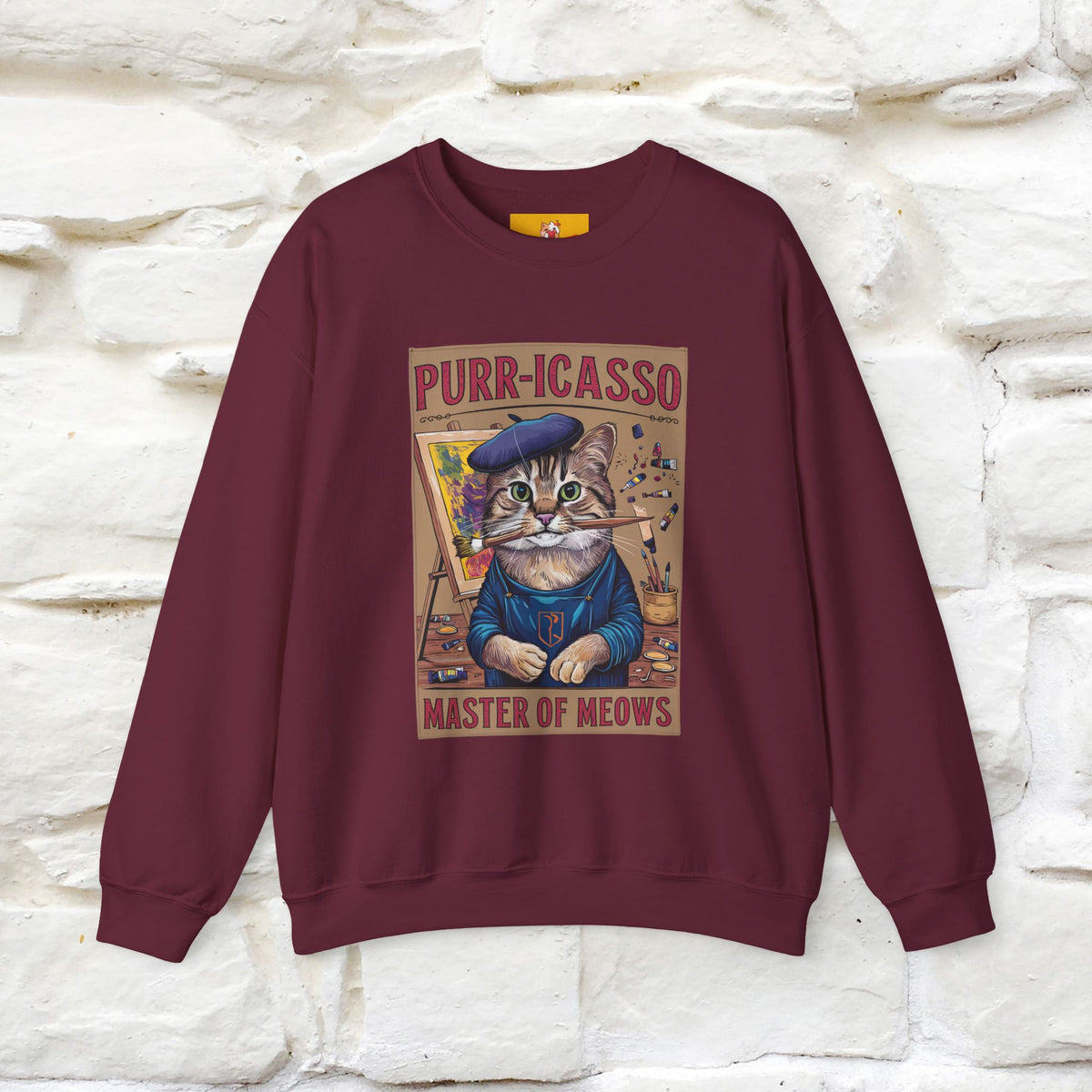 "Purr-icasso.'' |Cat Sweatshirt | Nunu&Miao Studio