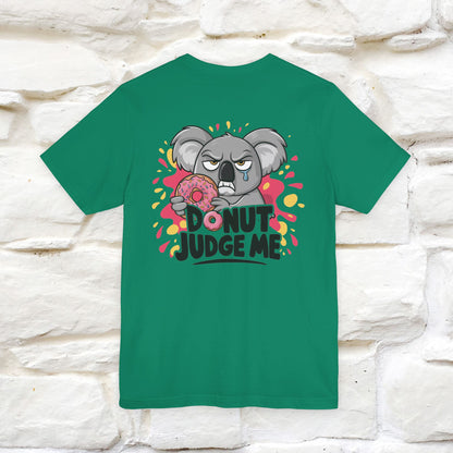 "Donut Judge Me " |Funny  T-Shirt | Front & Back Design | Nunu&Miao Studio - Nunu&Miao Studio