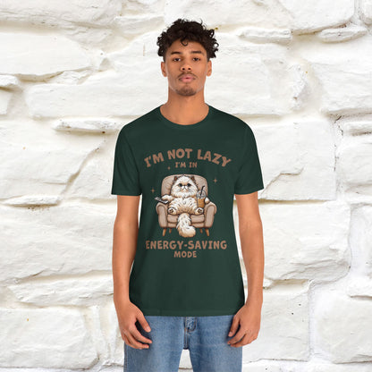 "I'm Not Lazy I'm In Energy-Saving Mode " Cat T-shirt |Nunu&Miao Studio - Nunu&Miao Studio