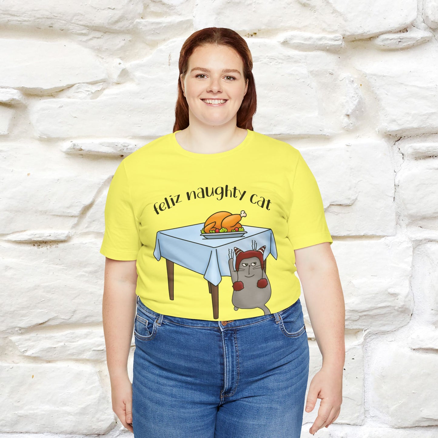 "Feliz Naughty Cat" |Funny Cat T-Shirt | Nunu&Miao Studio