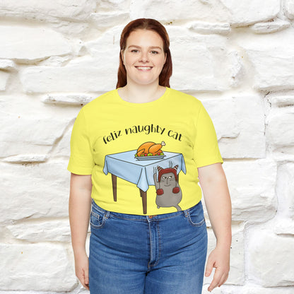 "Feliz Naughty Cat" |Funny Cat T-Shirt | Nunu&Miao Studio