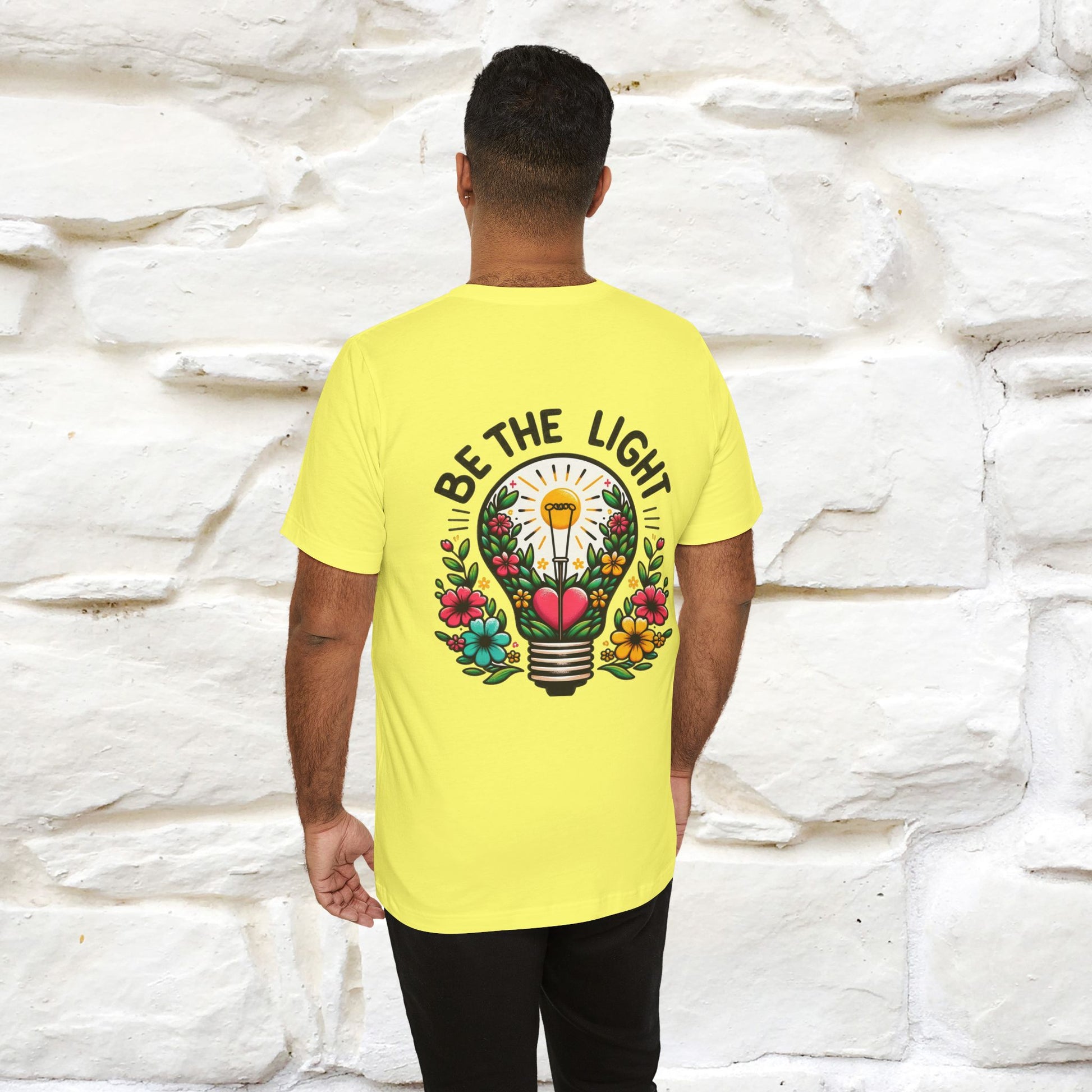 ''Be The Light" Cat T-Shirt| Front & Back Design | Nunu&Miao Studio - Nunu&Miao Studio