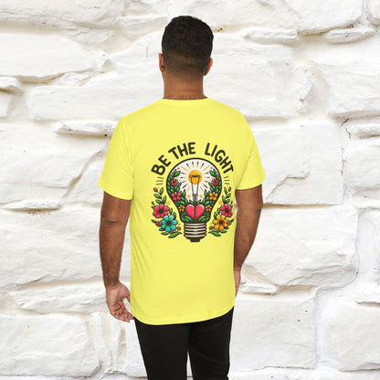 ''Be The Light" Cat T-Shirt| Front & Back Design | Nunu&Miao Studio - Nunu&Miao Studio