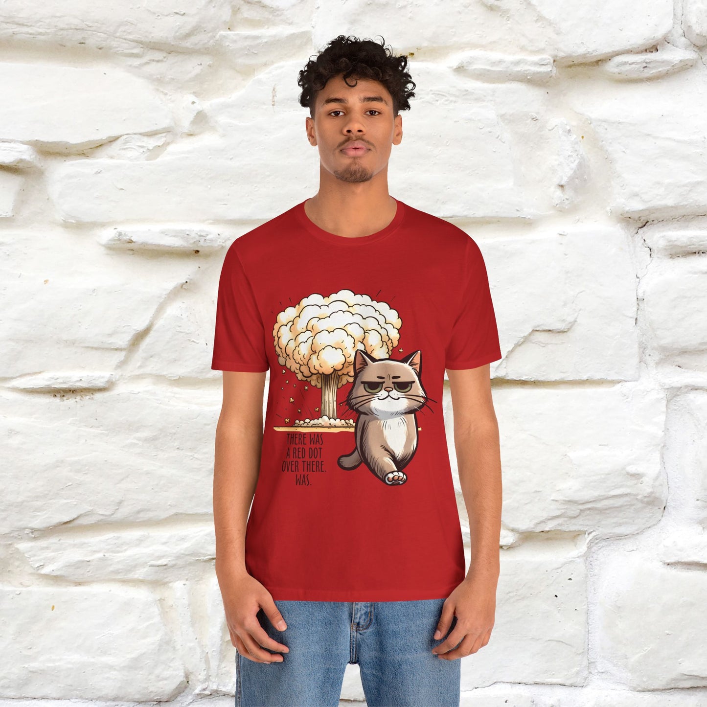 ''The Red Dot Chase'' Funny Cat T-Shirt | Nunu&Miao Studio - Nunu&Miao Studio