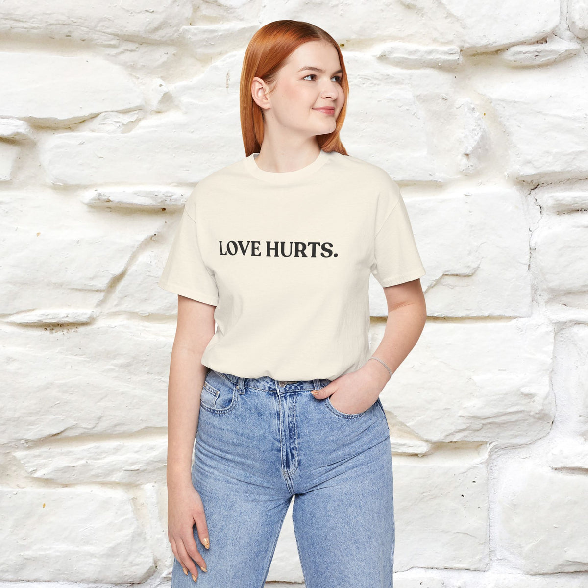 “Love Hurts"  Funny Cat T-Shirt | Front & Back Design | Nunu&Miao Studio