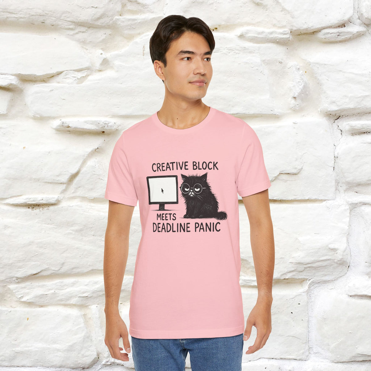 "Creative Block Meets Deadline..." |Cat T-Shirt | Nunu&Miao Studio