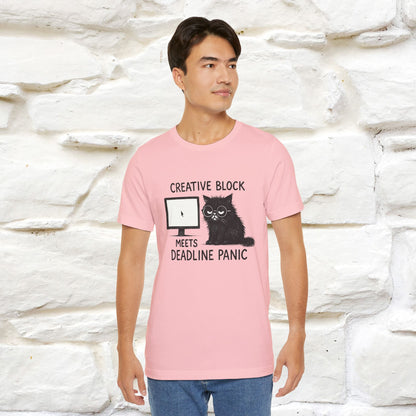 "Creative Block Meets Deadline..." |Cat T-Shirt | Nunu&Miao Studio