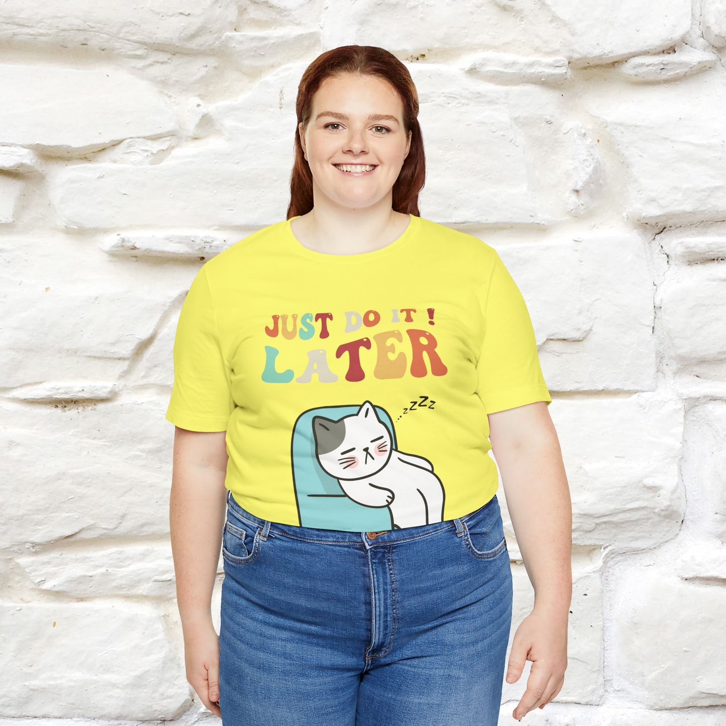 "Just Do It Later" Cat T-shirt |Nunu&Miao Studio - Nunu&Miao Studio