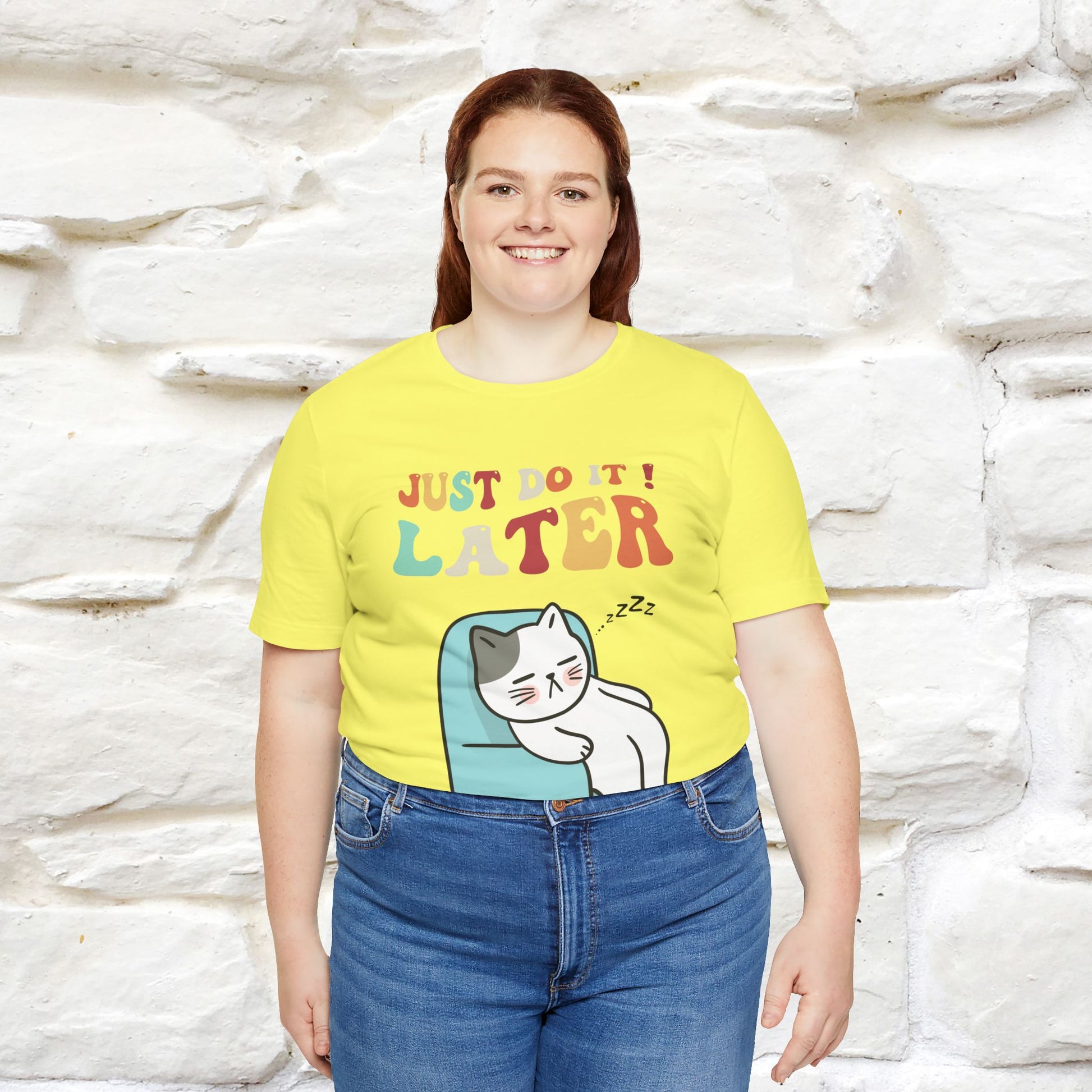 "Just Do It Later" Cat T-shirt |Nunu&Miao Studio - Nunu&Miao Studio
