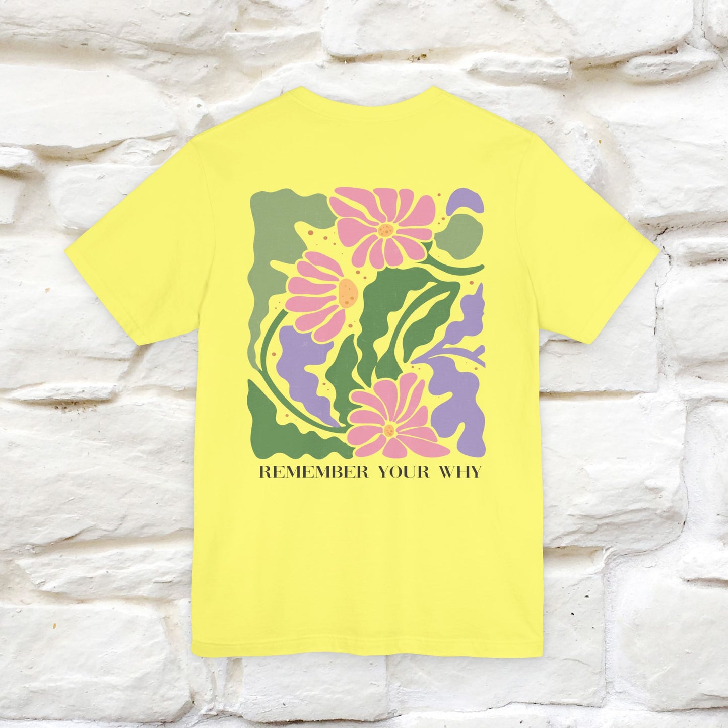 "Remember Your Why'' Cat T-Shirt Front and Back Design | Nunu&Miao Studio - Nunu&Miao Studio