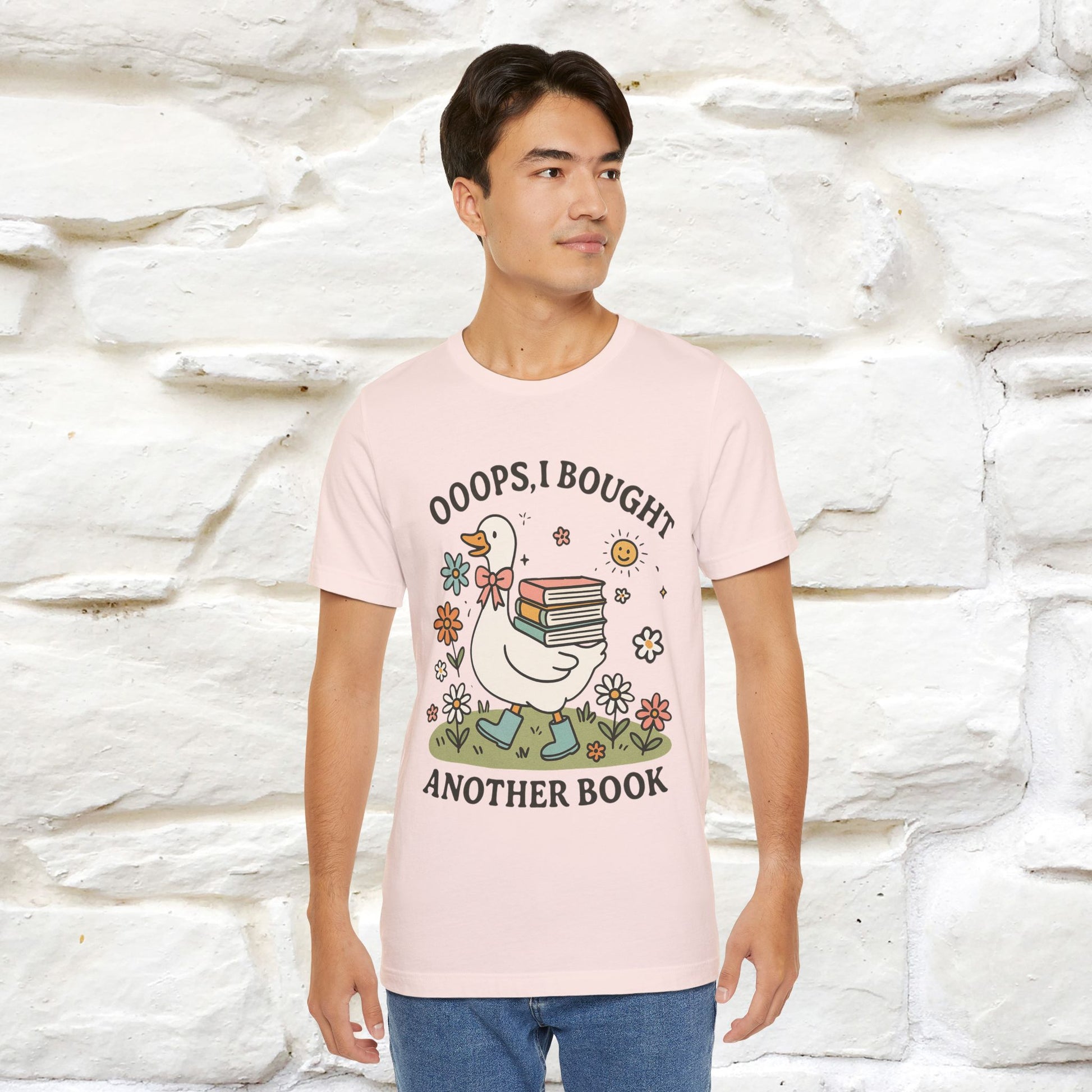 "Oooops I Bought Another Book" Funny Goose T-shirt |Nunu&Miao Studio - Nunu&Miao Studio