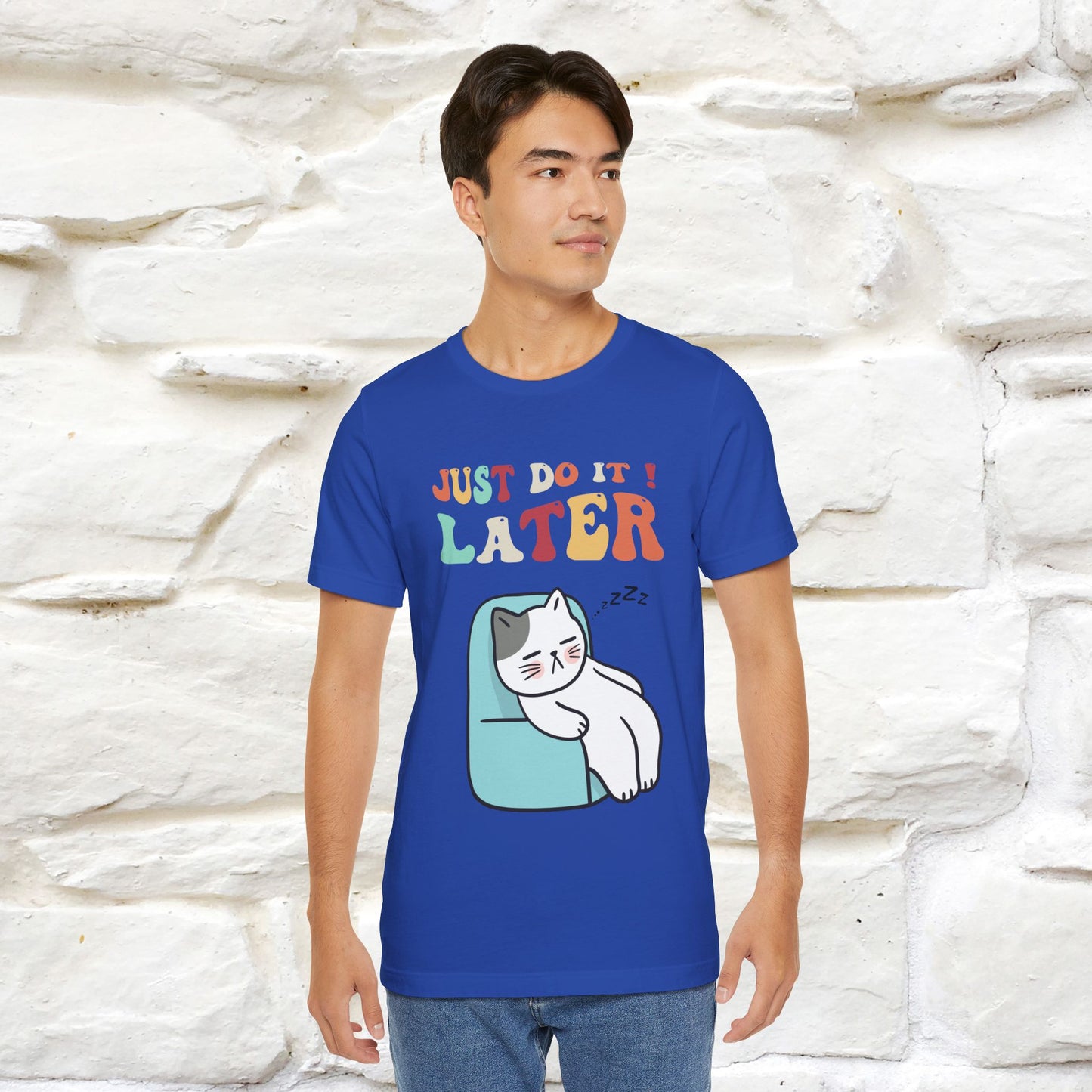 "Just Do It Later" Cat T-shirt |Nunu&Miao Studio - Nunu&Miao Studio