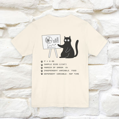 “Trust me, I’m statistically significant.”|  Cat T-Shirt | Front & Back Design | Nunu&Miao Studio