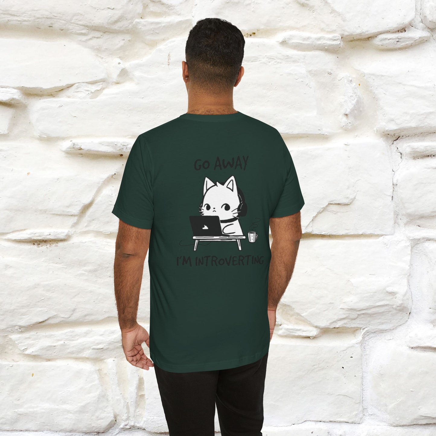 ''Go Away, I’m Introverting'' Cat T-Shirt | Nunu & Miao Studio - Nunu&Miao Studio