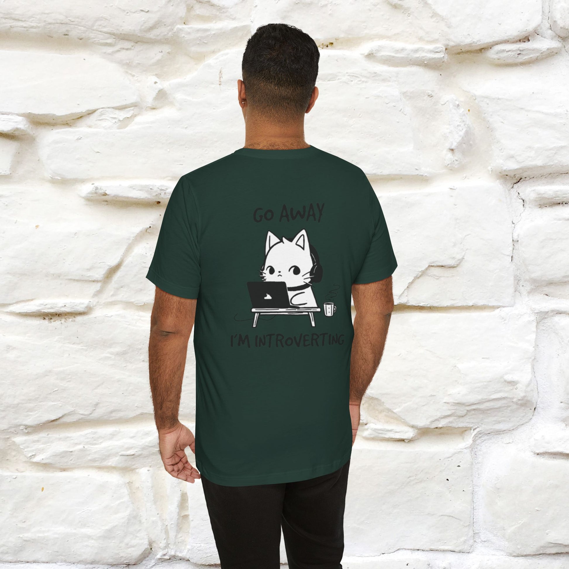 ''Go Away, I’m Introverting'' Cat T-Shirt | Nunu & Miao Studio - Nunu&Miao Studio