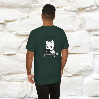 ''Go Away, I’m Introverting'' Cat T-Shirt | Nunu & Miao Studio - Nunu&Miao Studio