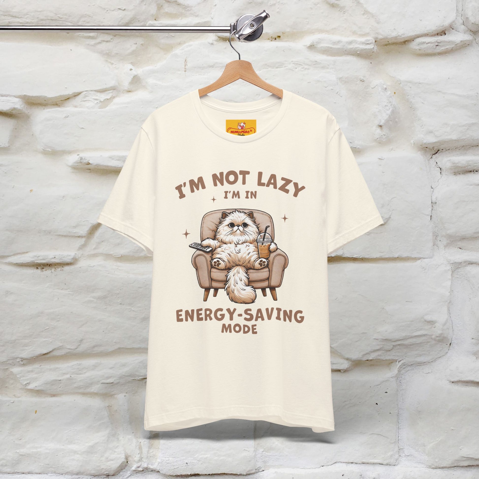 "I'm Not Lazy I'm In Energy-Saving Mode " Cat T-shirt |Nunu&Miao Studio - Nunu&Miao Studio