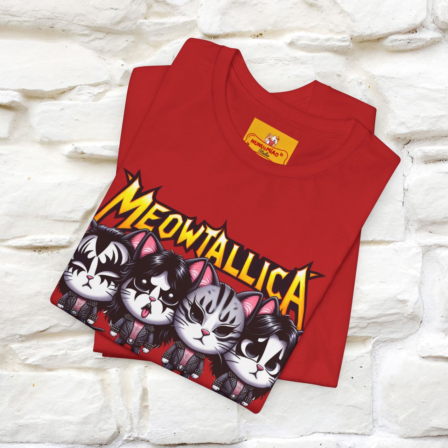 Meowtallica T-Shirt | Rock-Inspired Cat Tee| Nunu&Miao Studio - Nunu&Miao Studio