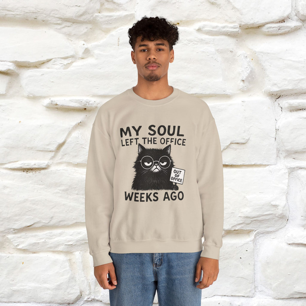 ''My Sould Left The ...'' | Cute Cat Sweatshirt | Nunu&Miao Studio