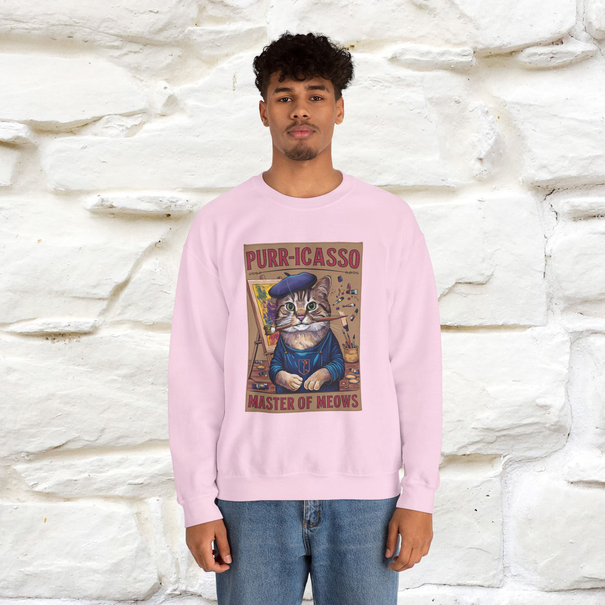 "Purr-icasso.'' |Cat Sweatshirt | Nunu&Miao Studio
