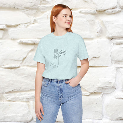 "Meow Meow Meow" Cat T-Shirt | Front & Back Design | Nunu&Miao Studio