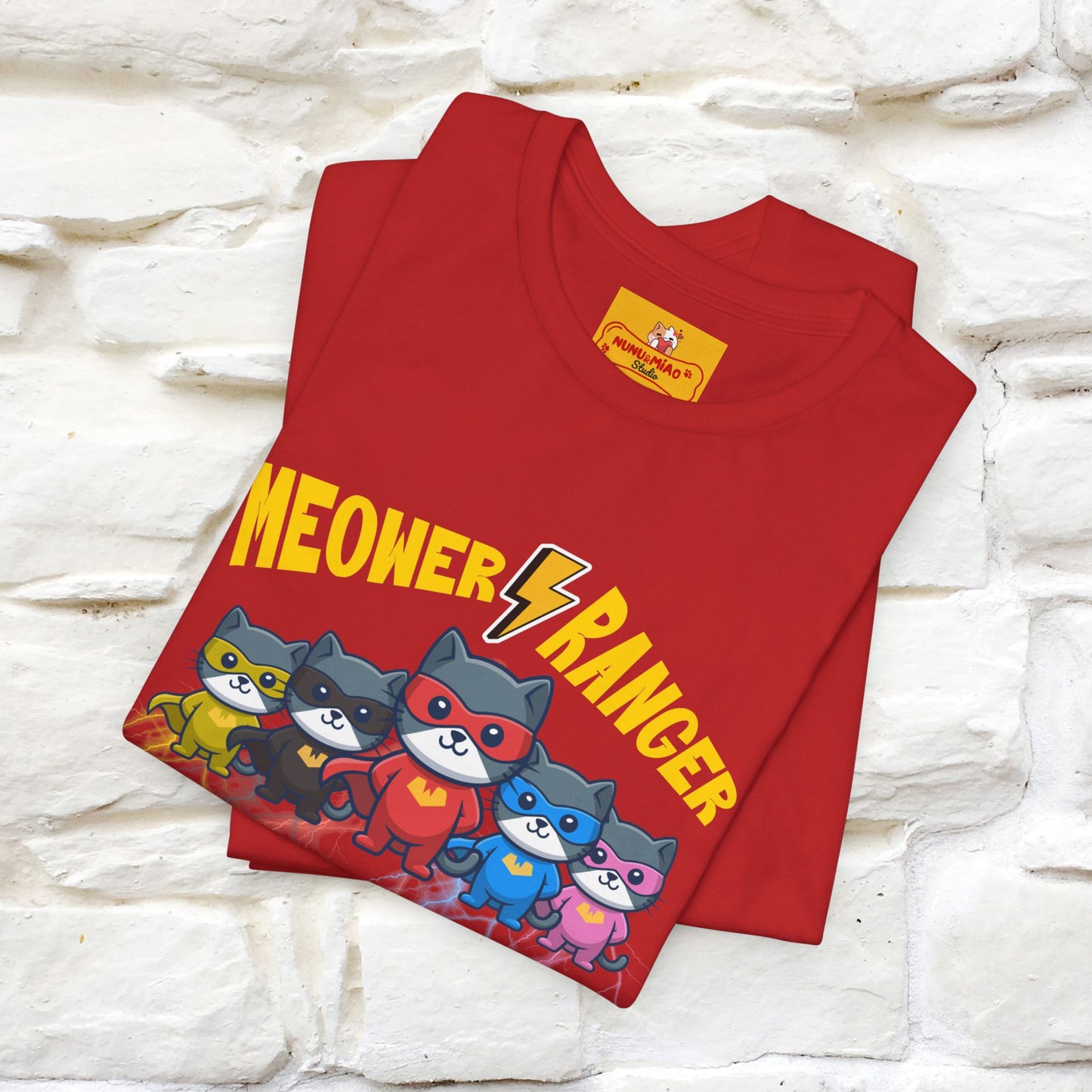 ''Meower Ranger''| CatT-Shirt | Nunu&Miao Studio - Nunu&Miao Studio