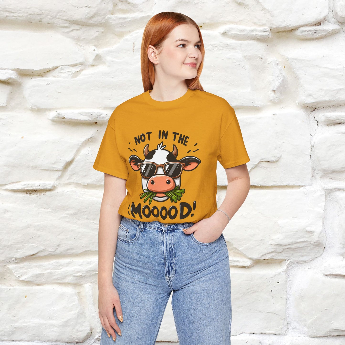 Not In The Moood – Funny Cow Pun T-Shirt | Nunu & Miao Studio - Nunu&Miao Studio