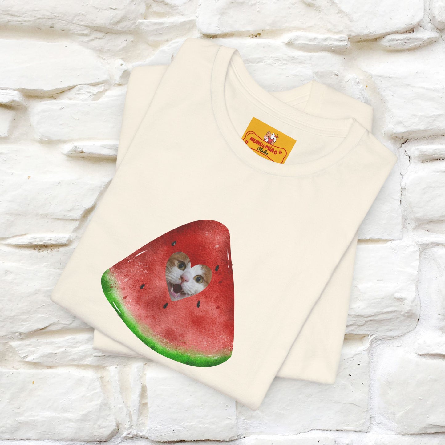 "Free Palestine" Cat T-shirt | Front & Back Design |Nunu&Miao Studio - Nunu&Miao Studio