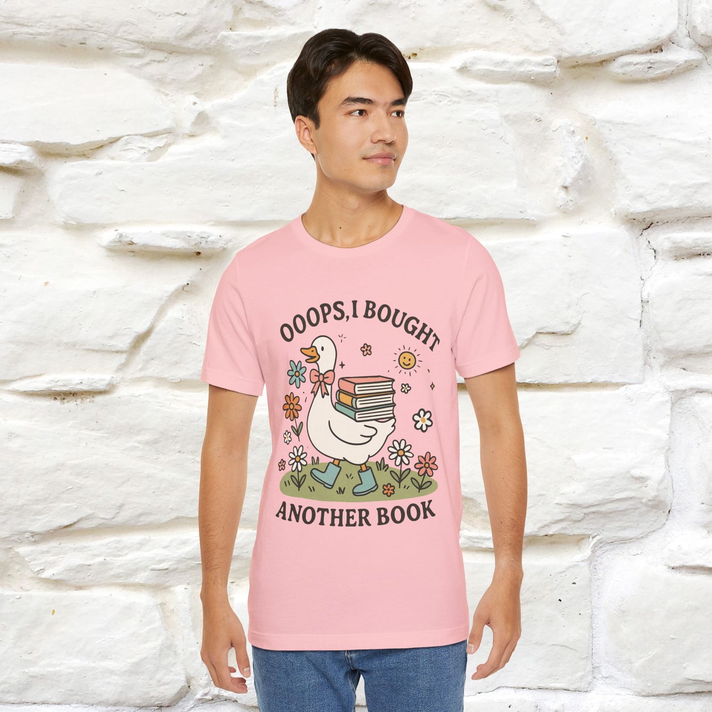 "Oooops I Bought Another Book" Funny Goose T-shirt |Nunu&Miao Studio - Nunu&Miao Studio