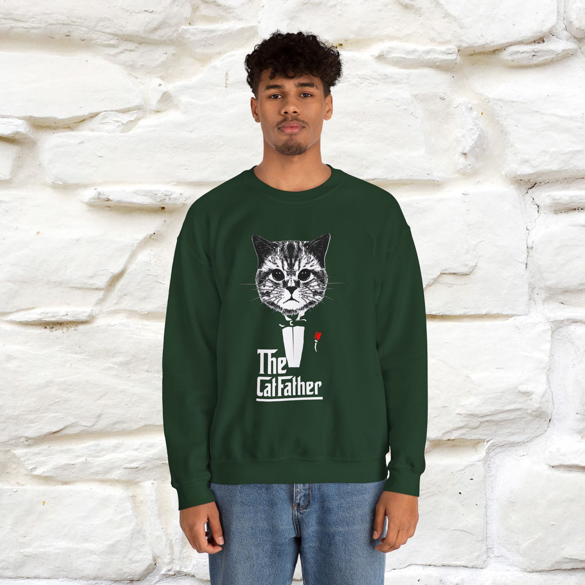 "The Catfather'' |Cat Sweatshirt | Nunu&Miao Studio