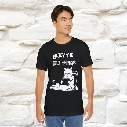 "Enjoy The Little Things." Cat T-Shirt | Nunu&Miao Studio