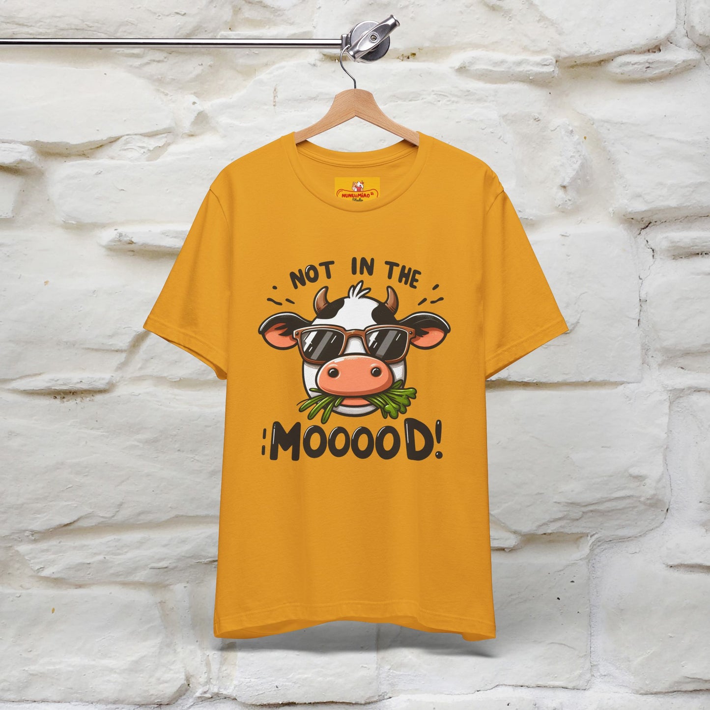 Not In The Moood – Funny Cow Pun T-Shirt | Nunu & Miao Studio - Nunu&Miao Studio