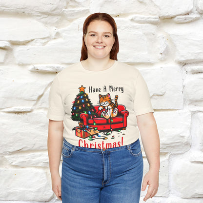 "Have A Merry..." |Funny Cat  T-Shirt | Nunu&Miao Studio