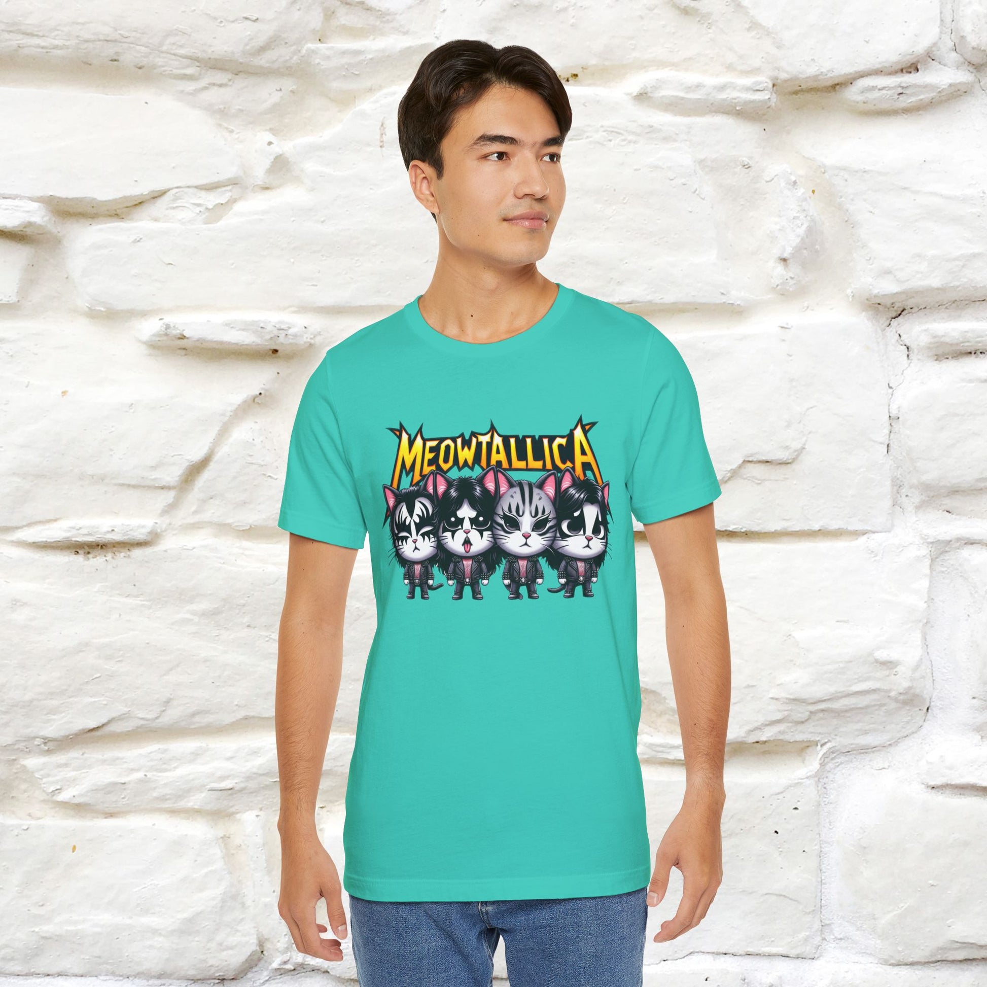 Meowtallica T-Shirt | Rock-Inspired Cat Tee| Nunu&Miao Studio - Nunu&Miao Studio