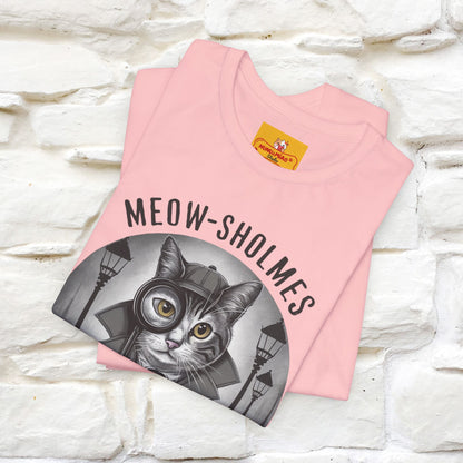 ''Meow-Sholmes: The Case of the Missing Kibble'' | Detective Cat Tee | Nunu&Miao Studio - Nunu&Miao Studio