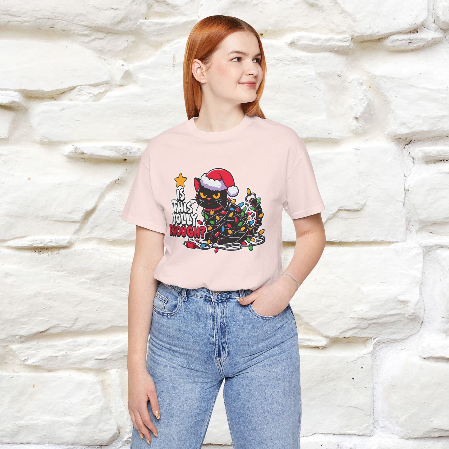 “Is This Jolly Enough?” | Cat T-Shirt | Nunu&Miao Studio