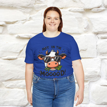 Not In The Moood – Funny Cow Pun T-Shirt | Nunu & Miao Studio - Nunu&Miao Studio