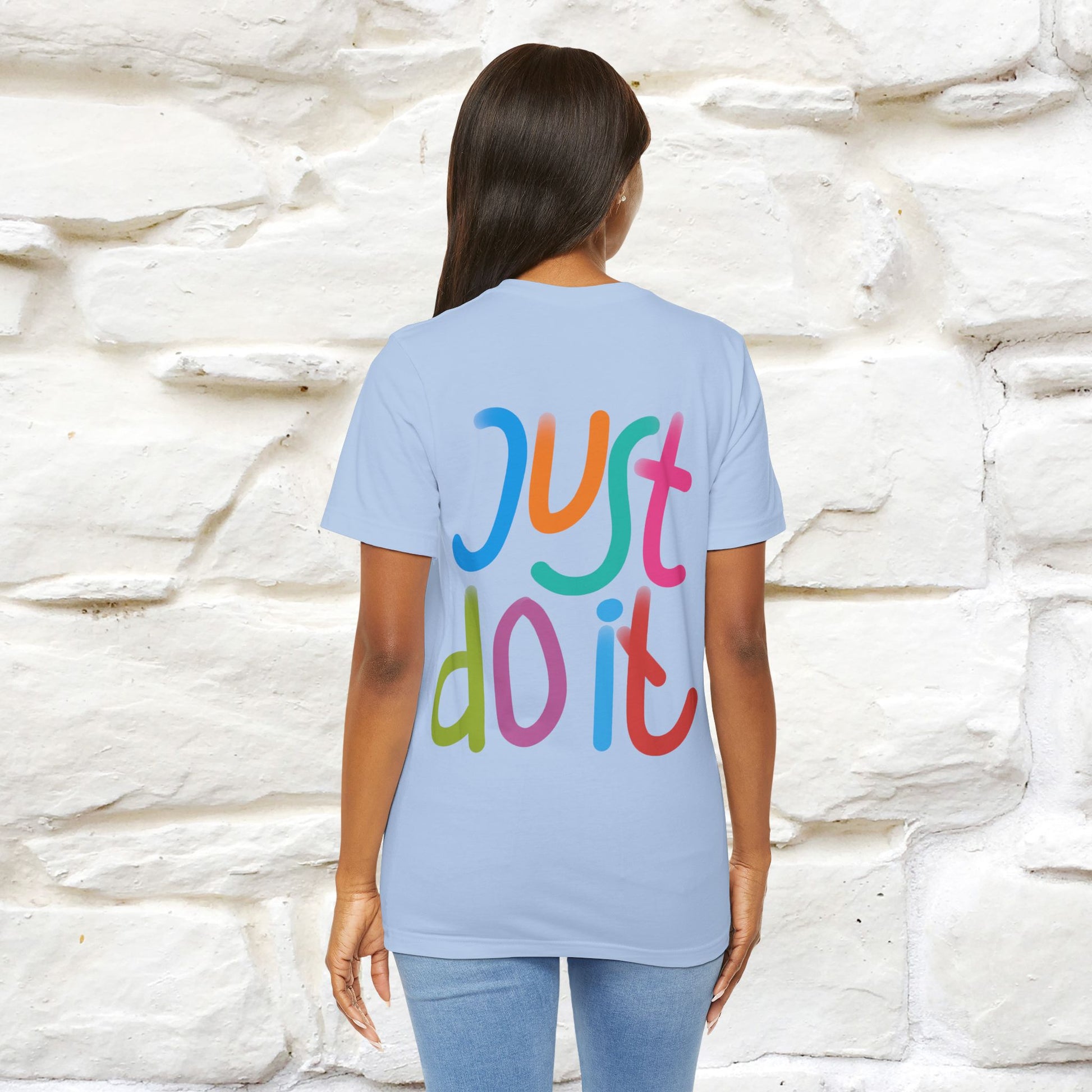 "Yes, Just Do It" Cat T-Shirt| Front & Back Design | Nunu&Miao Studio - Nunu&Miao Studio