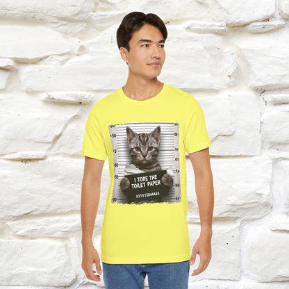 ''I Tore The Toilet Paper'' | Funny Cat T-Shirt | Nunu&Miao Studio - Nunu&Miao Studio