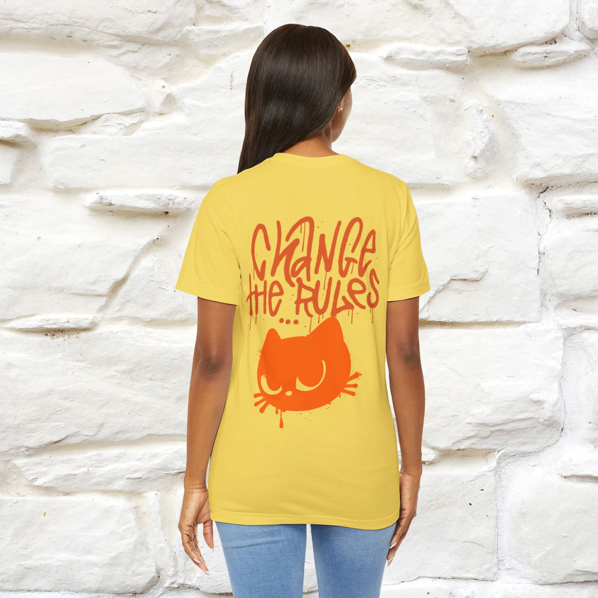 ''Change The Rules'' - Cat T-shirt -Nunu&Miao Studio - Nunu&Miao Studio