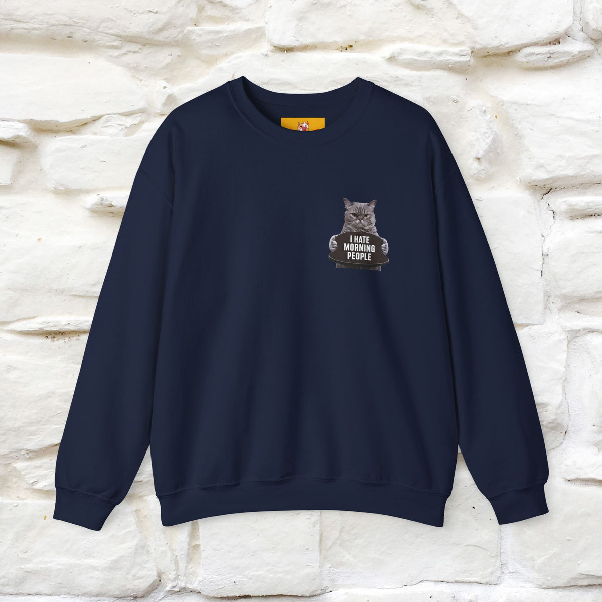 "I Hate Morning People'' |Cat Sweatshirt | Nunu&Miao Studio