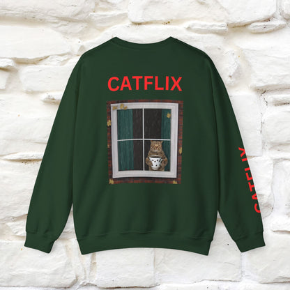 "Catflix'' |Cat Sweatshirt | Nunu&Miao Studio