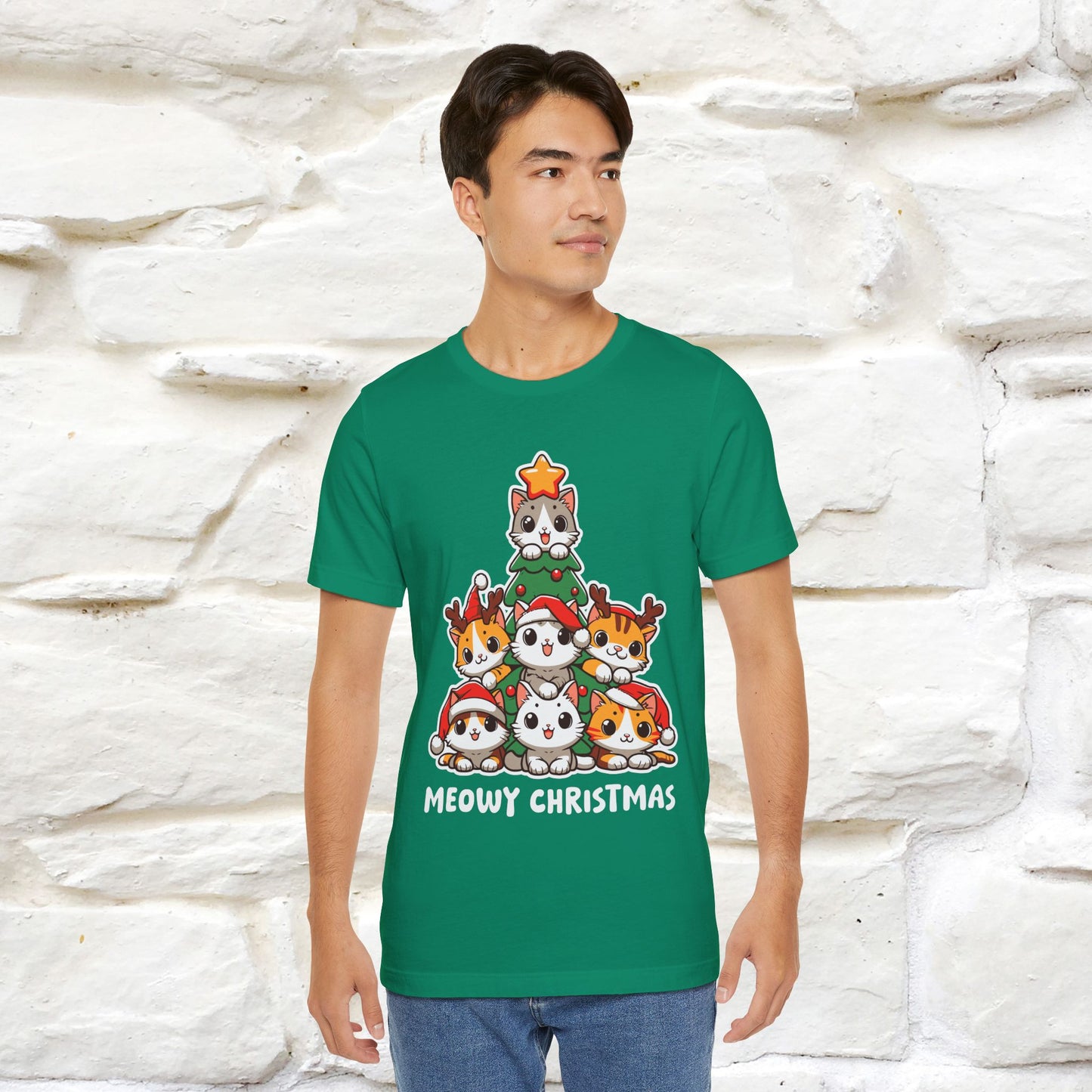 “Meowy Christmas” | Cat T-Shirt | Nunu&Miao Studio