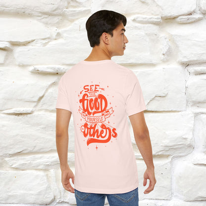 "See the Good in Yourself and Others" Cat T-Shirt | Front & Back Design | Nunu&Miao Studio - Nunu&Miao Studio