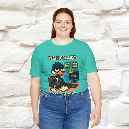 ''Yes, I Look Busy. No I'm Not.''|  Sarcastic Cat T-Shirt | Nunu&Miao Studio