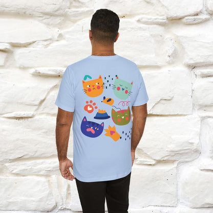 ''The Power Of Meow'' Cat T-Shirt Front and Back Design | Nunu&Miao Studio - Nunu&Miao Studio