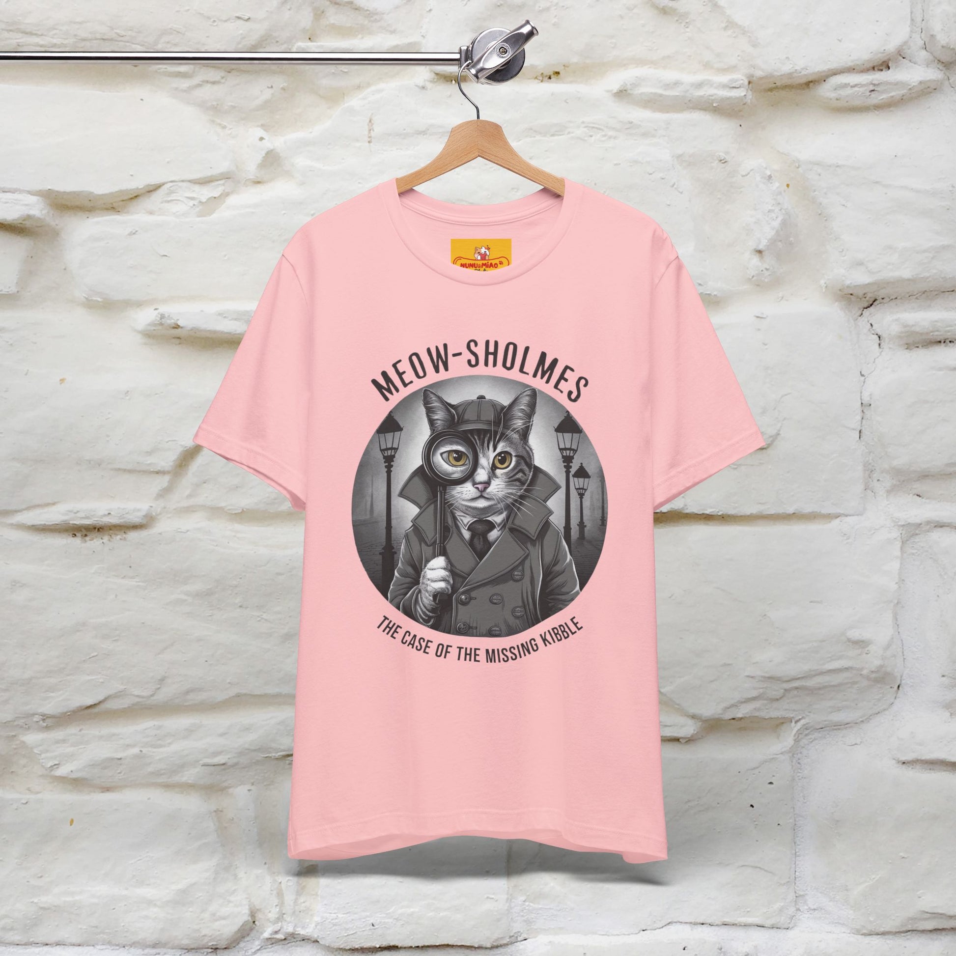 ''Meow-Sholmes: The Case of the Missing Kibble'' | Detective Cat Tee | Nunu&Miao Studio - Nunu&Miao Studio
