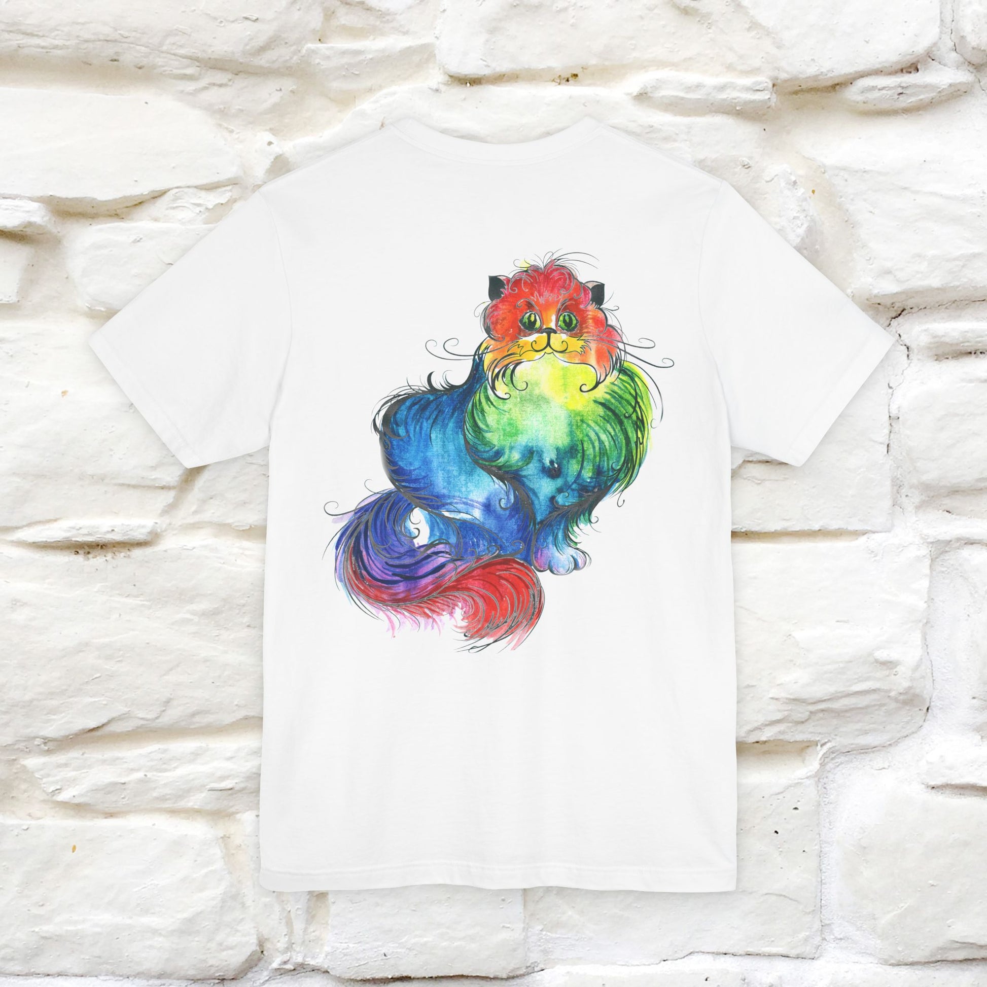 "Il Pittore'' Cat T-Shirt Front and Back Design | Nunu&Miao Studio - Nunu&Miao Studio
